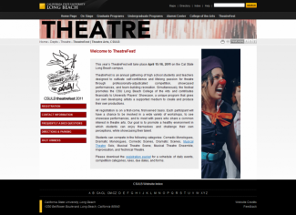 TheaterFest Page for Cal State Long Beach's Theater Department
