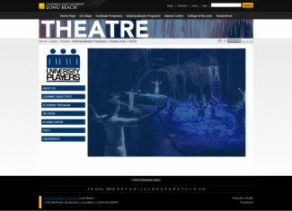 Undergraduate Programs Page for Cal State Long Beach's Theater Department