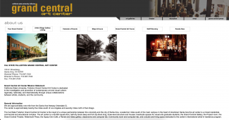 About Us page for Grand Central Art Center